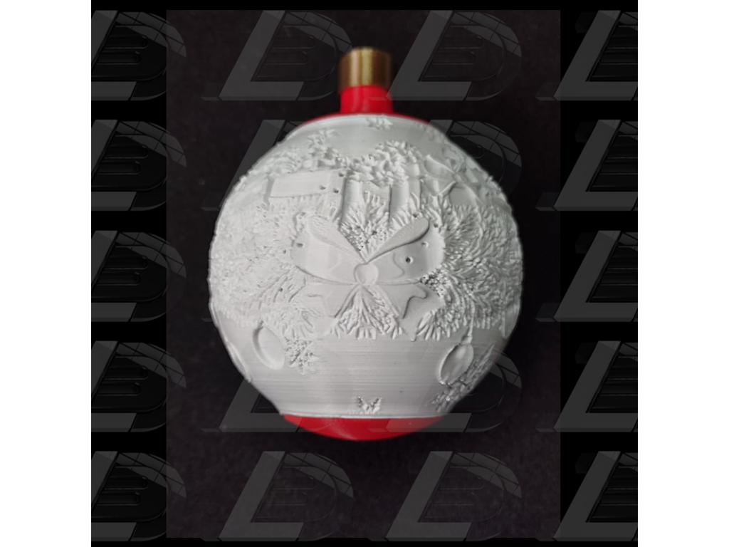 Bola de Natal Lithophane Personalizada